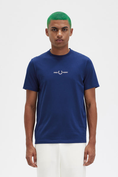 Navy T-Shirt w/embroidered Logo - Local 798