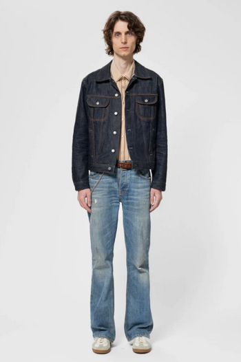 DANNY ACE SELVAGE DENIM JACKET DRY BLUE