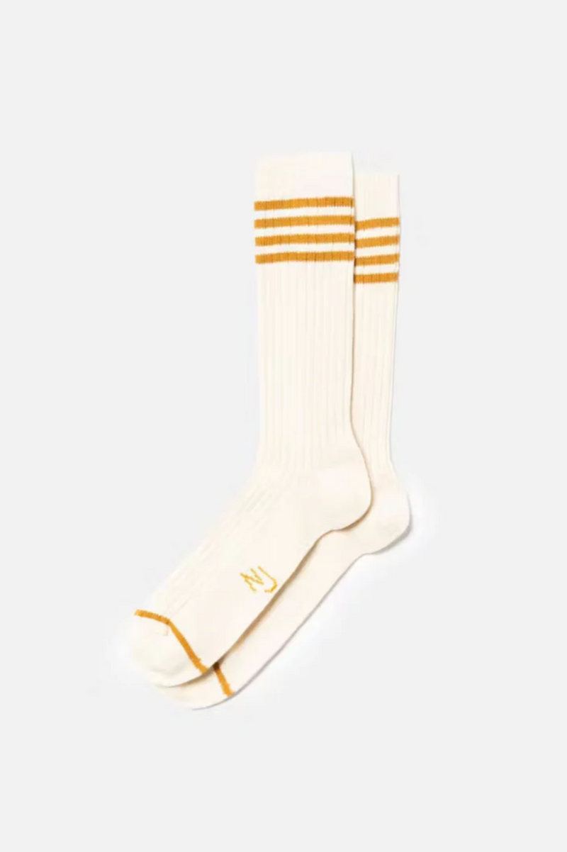 MEN TENNIS SOCKS STRIPE OCHRE