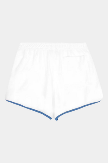 PRINCE SPORTY TERRY SHORTS WHITE LAPIS