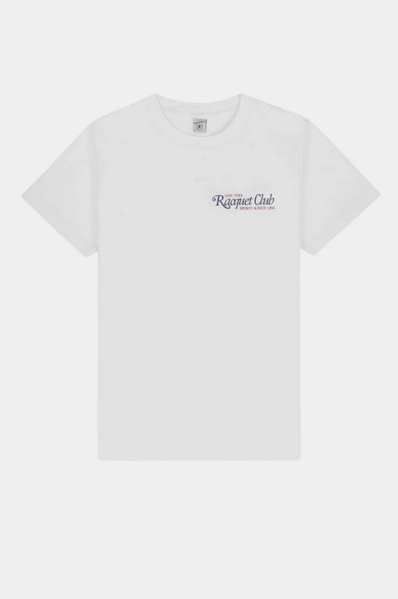 94 RACQUET CLUB T-SHIRT WHITE/NAVY/BRIGHT RED