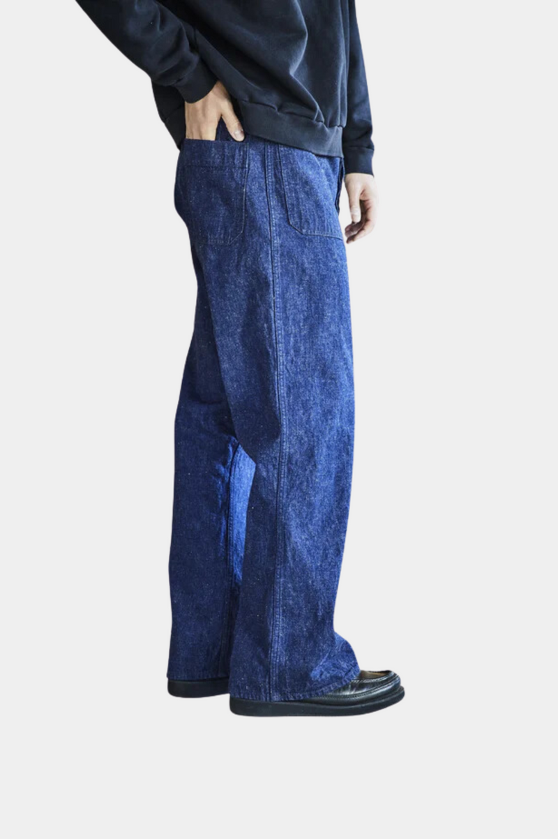 DENIM WIDE FLARE PANTS