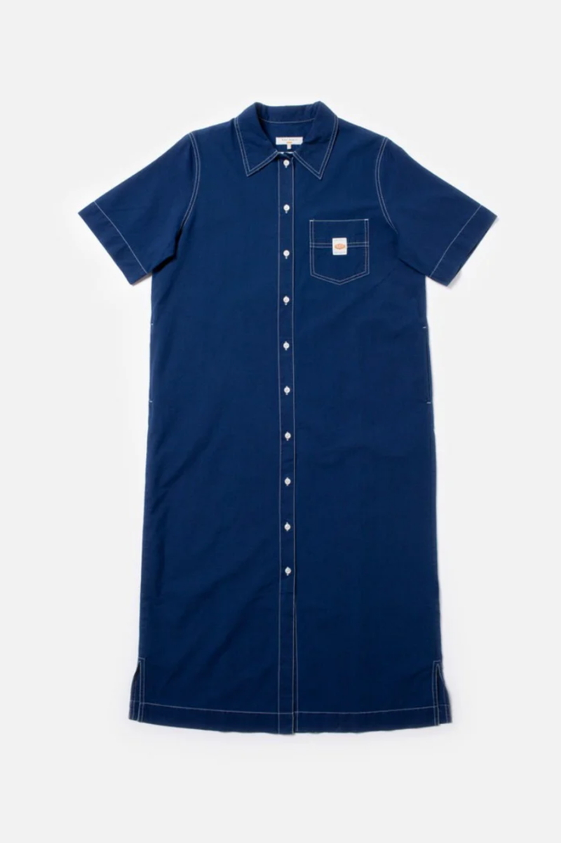 DANIELLE INDIGO COTTON DRESS BLUE