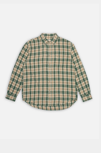 JULIAN FARMERS CHECK SHIRT RACING GREEN