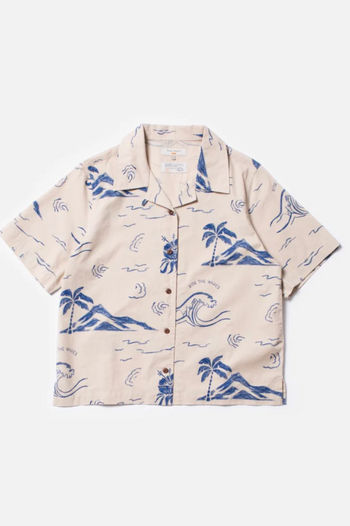 MOA WAVES HAWAII SHIRT ECRU