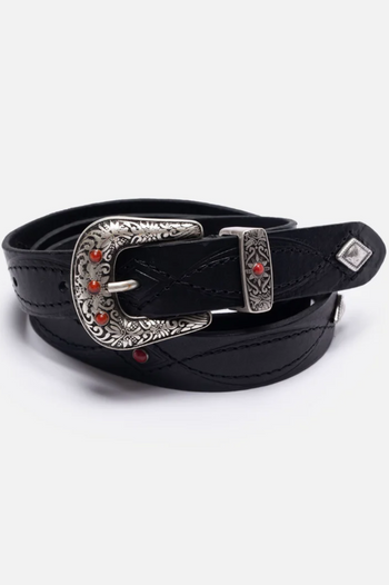 WESTERN EMBELLISHED BELT BLACK