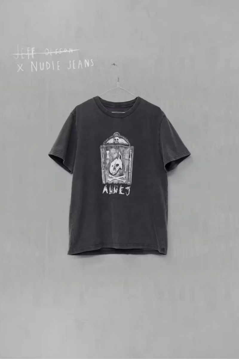 ROY OH NO T-SHIRT FADED BLACK