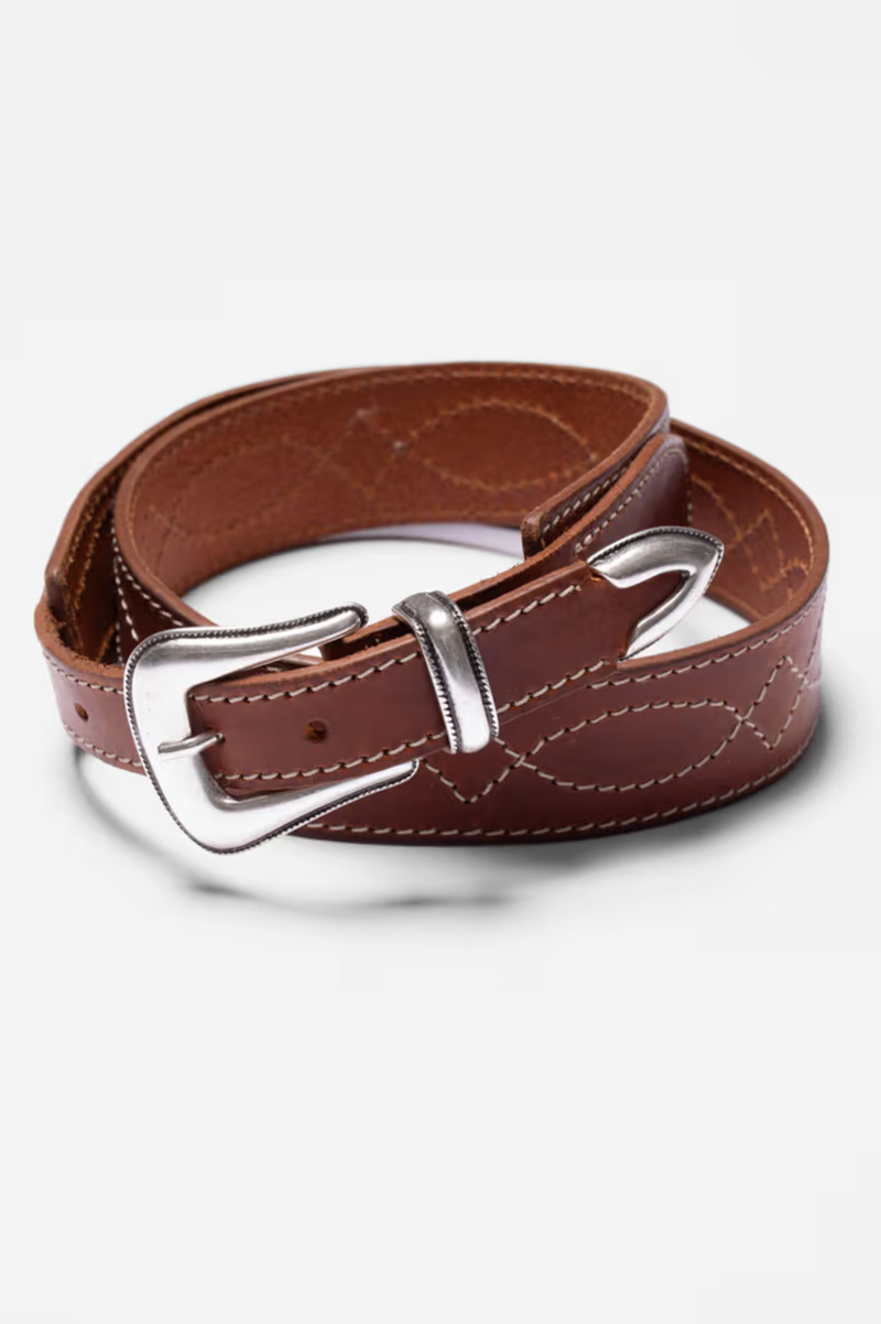 WESTERN RANCH BELT TOFFEE BROWN