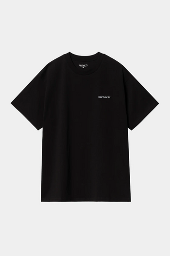 S/S SCRIPT EMBROIDERY T-SHIRT