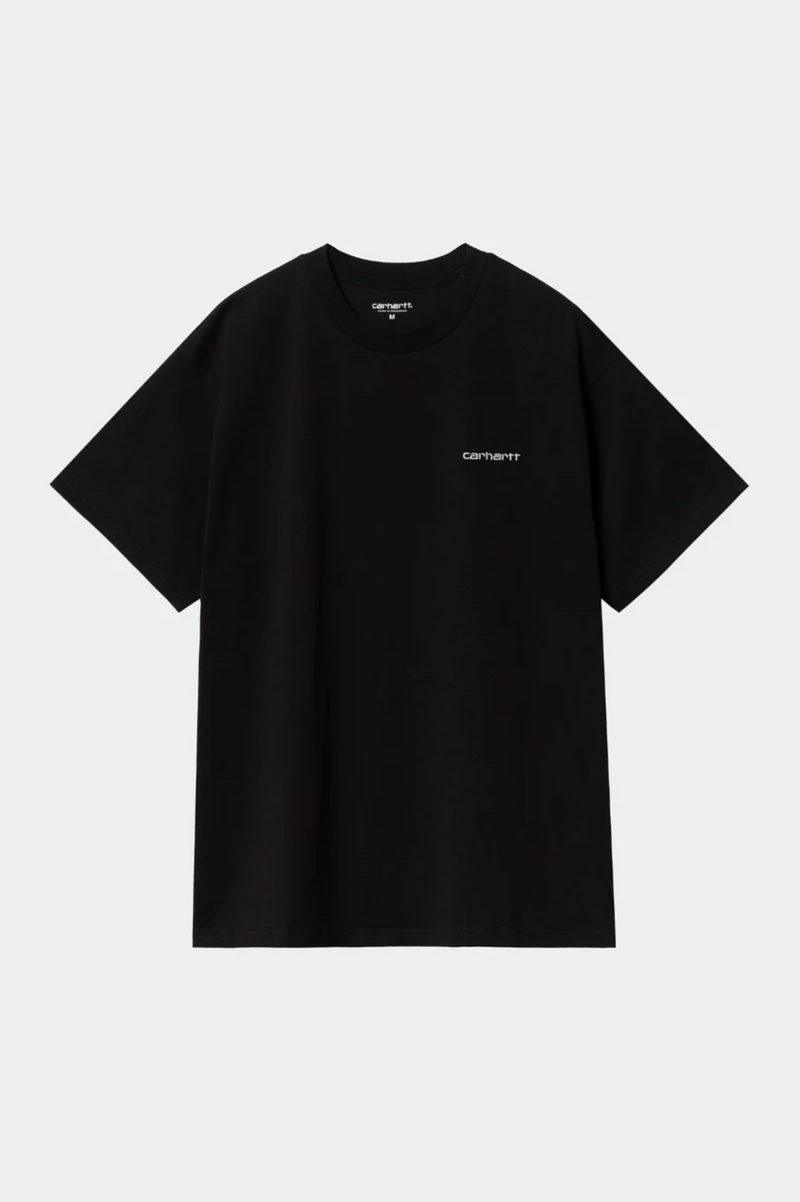 S/S SCRIPT EMBROIDERY T-SHIRT