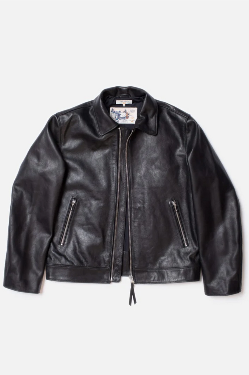 EDDY RIDER LEATHER JACKET BLACK