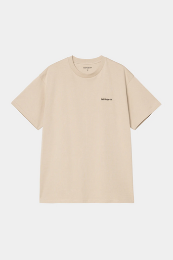 S/S SCRIPT EMBROIDERY T-SHIRT