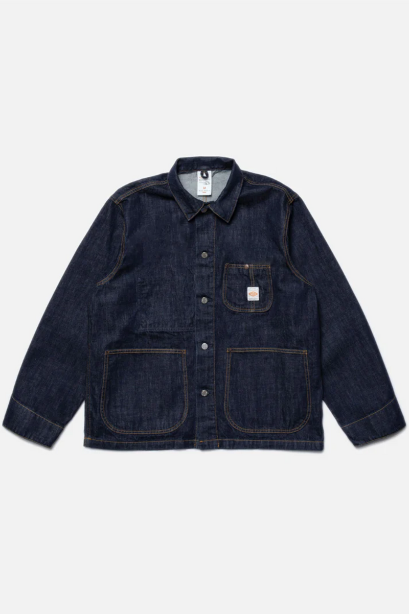 HOWIE CHORE JACKET ONE WASH BLUE