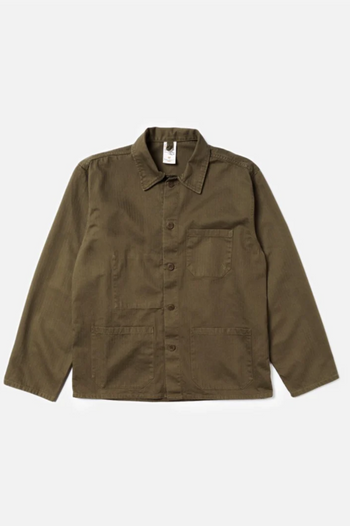 BUDDY HERRINGBONE CHORE JACKET OLIVE