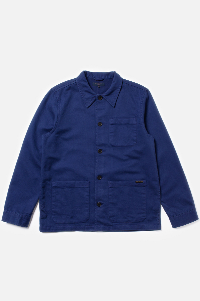 BARNEY WORKER JACKET MID BLUE