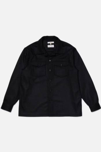 VINCENT SOLID BOARD SHIRT BLACK