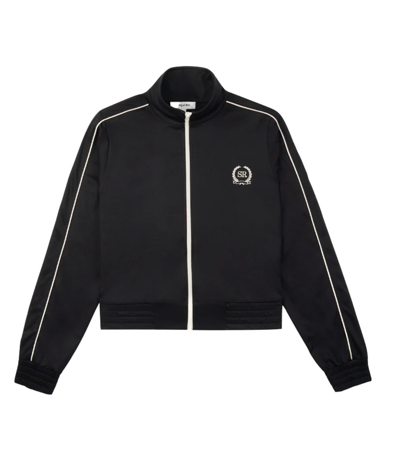 GOLF EMBROIDERED TRACKSUIT JACKET BLACK CREAM 707