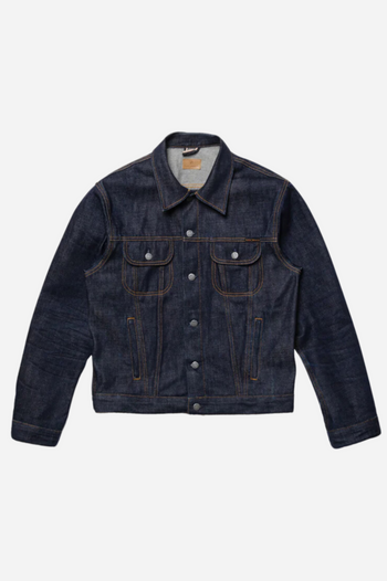 DANNY ACE SELVAGE DENIM JACKET DRY BLUE