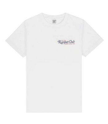 94 RACQUET CLUB T-SHIRT WHITE/NAVY/BRIGHT RED