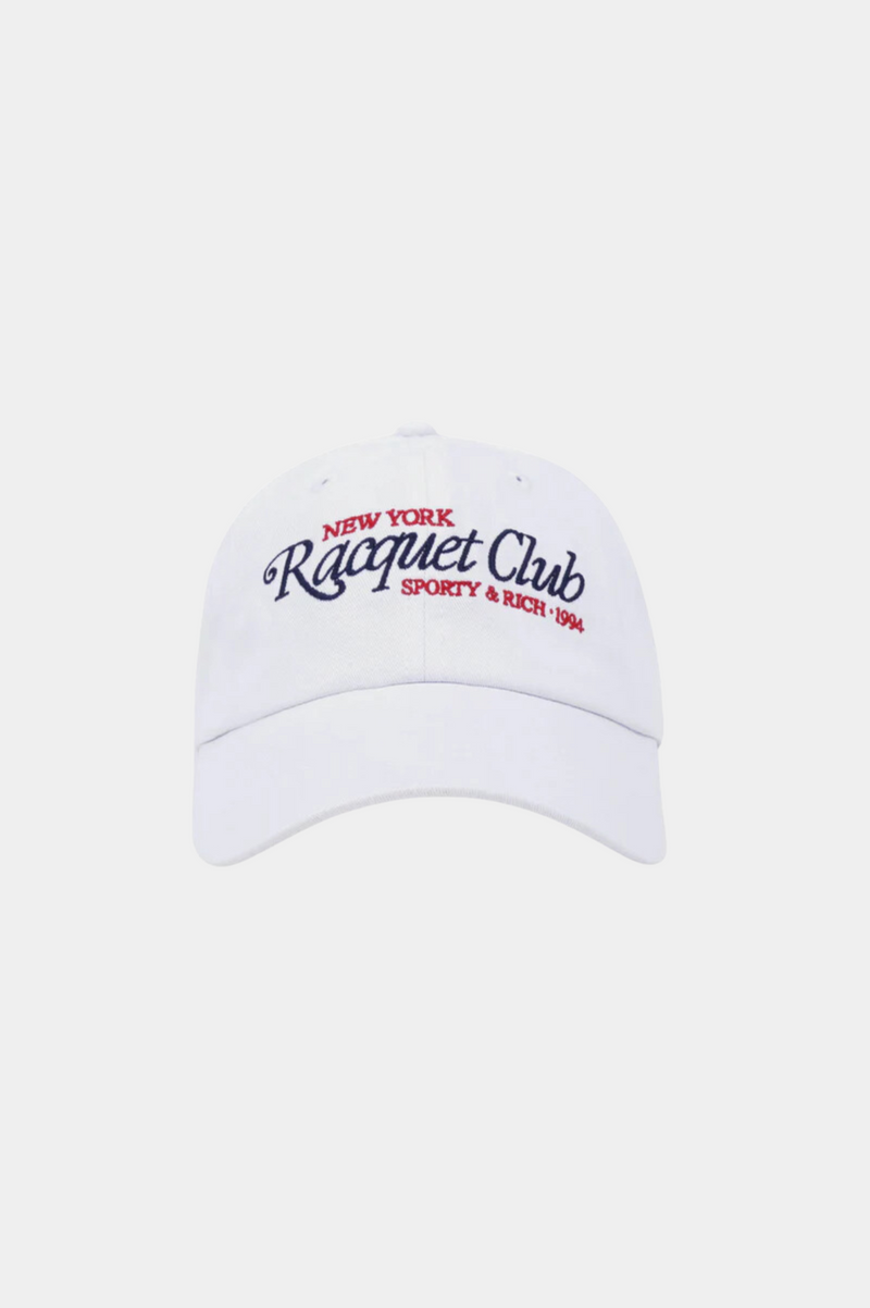 94 RACQUET CLUB EMBROIDERED HAT WHITE/NAVY/BRIGHT RED