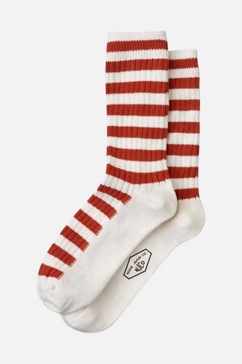 CHUNKY STRIPE SOCK REBIRTH RED