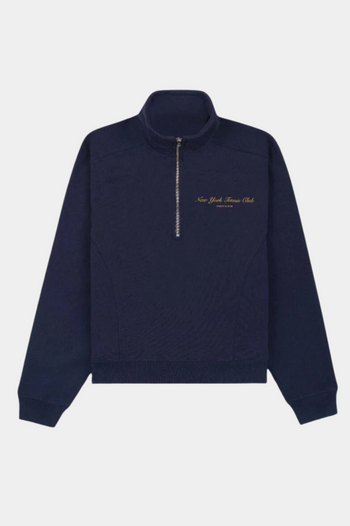 NY TENNIS CLUB QUARTER ZIP NAVY/GOLD