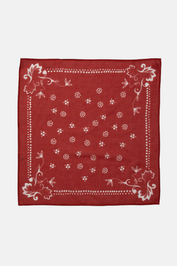 INGRID ORNAMENT BANDANA RED