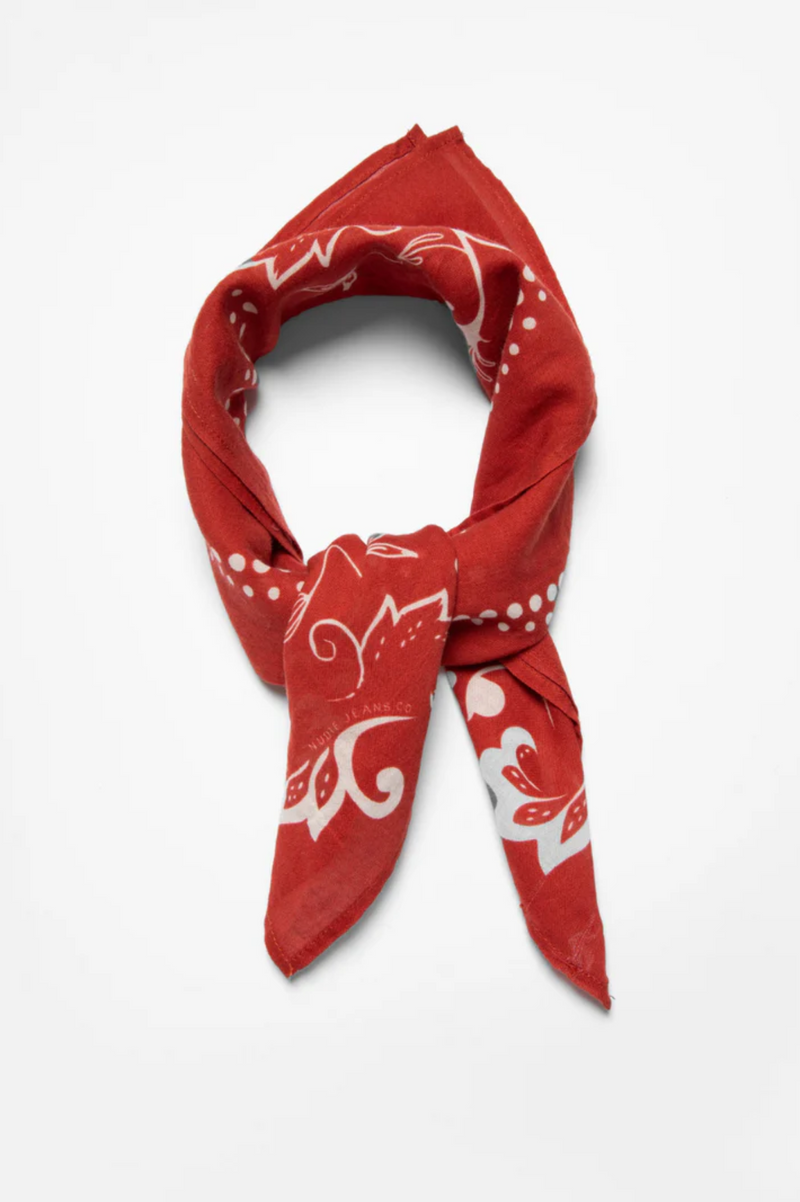 INGRID ORNAMENT BANDANA RED