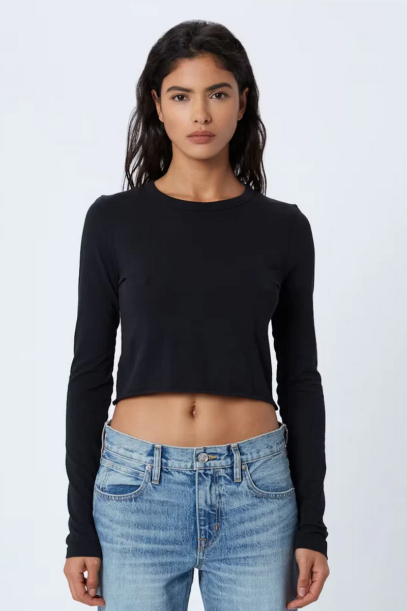 BABY LONG SLEEVE CROP  TEE