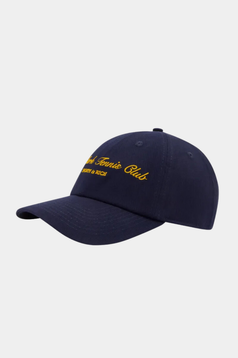 NY TENNIS CLUB EMBROIDERED HAT NAVY/GOLD