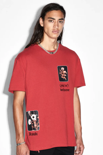 ICONS BIGGIE SS TEE CRIMSON