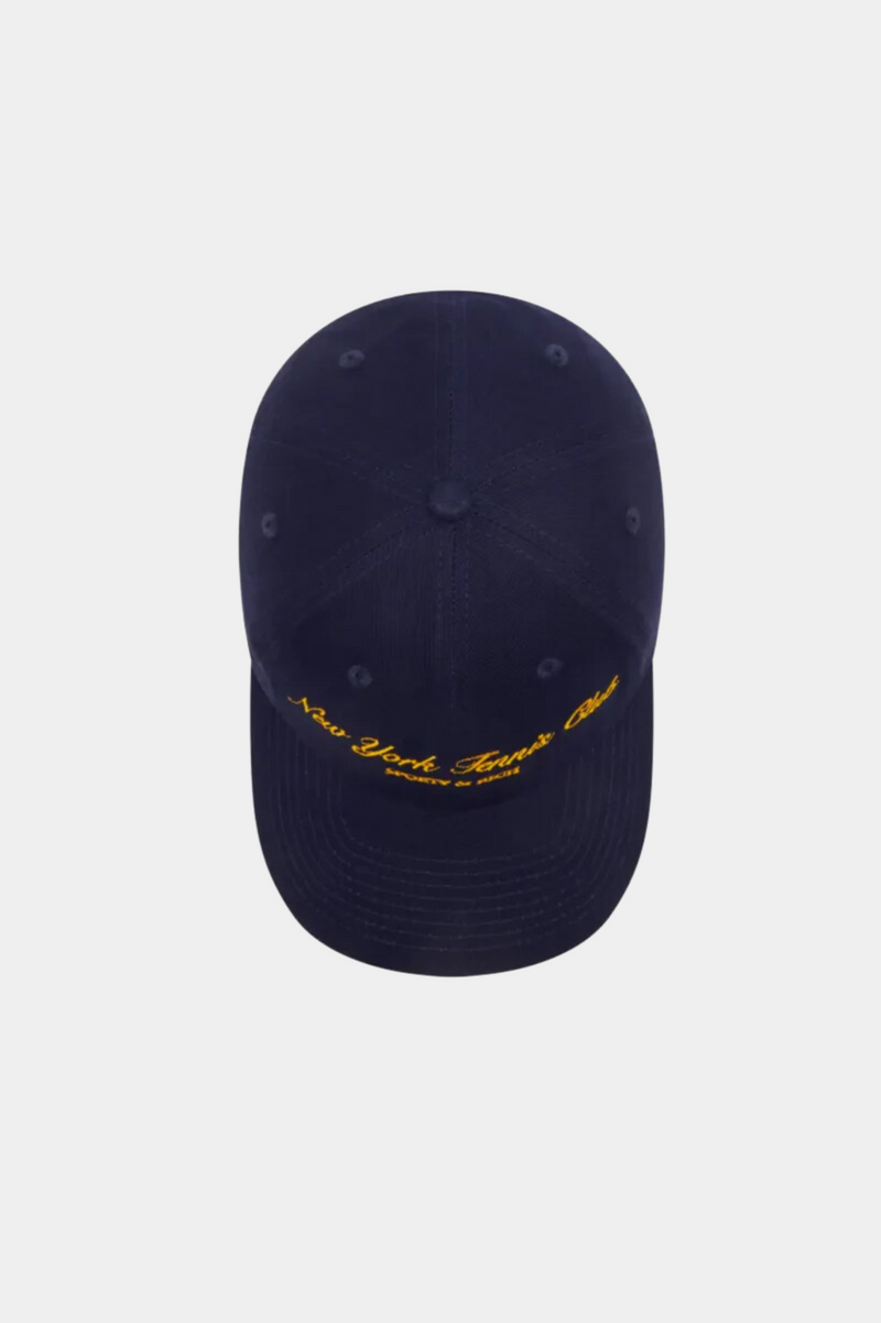 NY TENNIS CLUB EMBROIDERED HAT NAVY/GOLD