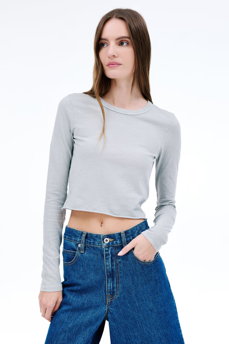 BABY LONG SLEEVE CROP TEE