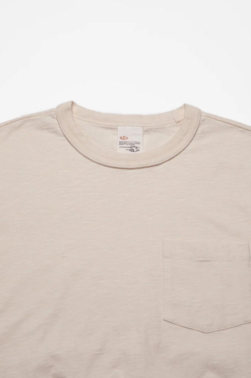 ROY HEAVY SLUB T-SHIRT ECRU