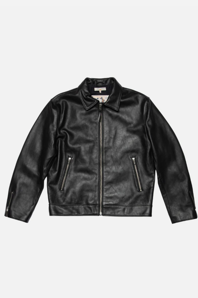 EDDY RIDER LEATHER JACKET BLACK