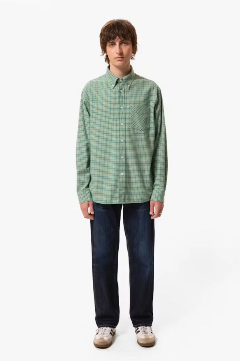 FILIP CHECKED BD SHIRT GREEN