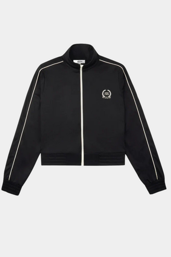 GOLF EMBROIDERED TRACKSUIT JACKET BLACK/CREAM