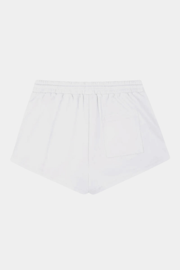 SERIF LOGO EMBROIDERED ROLLER SHORTS WHITE/VERDE