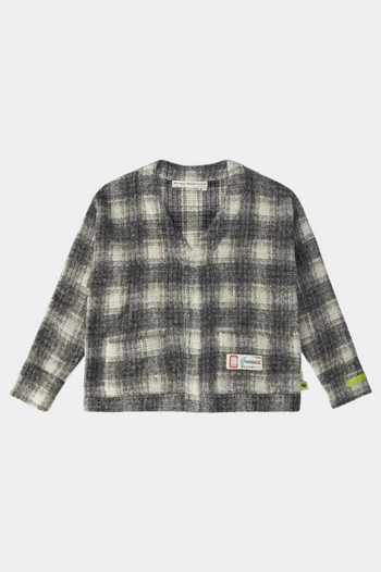 ABC. SHAGGY BEAVERCHECK CARDIGAN