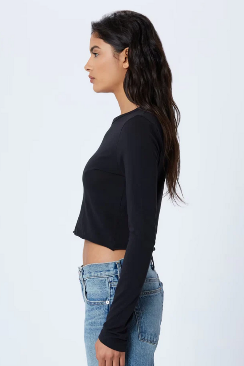 BABY LONG SLEEVE CROP  TEE