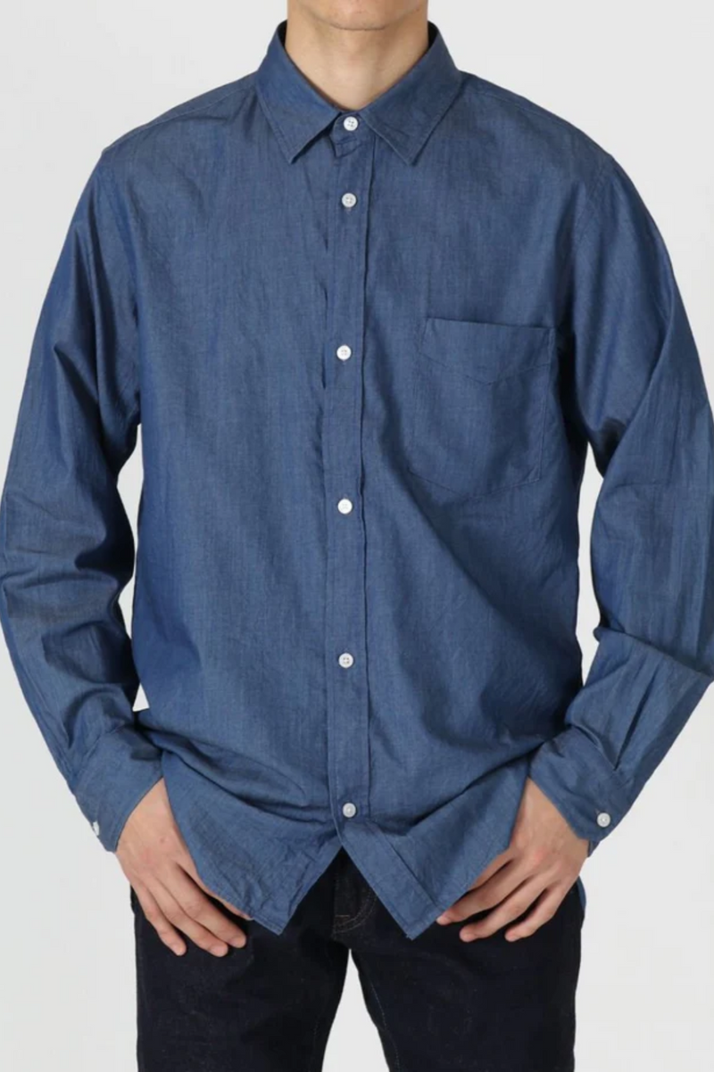 5OZ COTE D'IVOIRE COTTON SELVEDGE CHAMBRAY SHIRTS