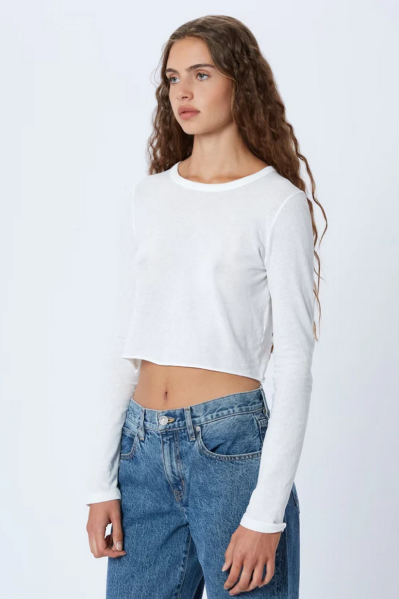 BABY LONG SLEEVE CROP TEE