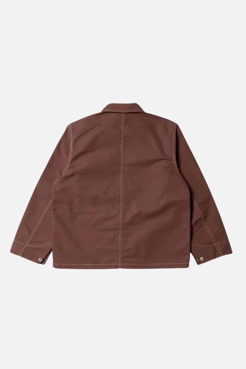 HOWIE WAXED CHORE JACKET BROWN