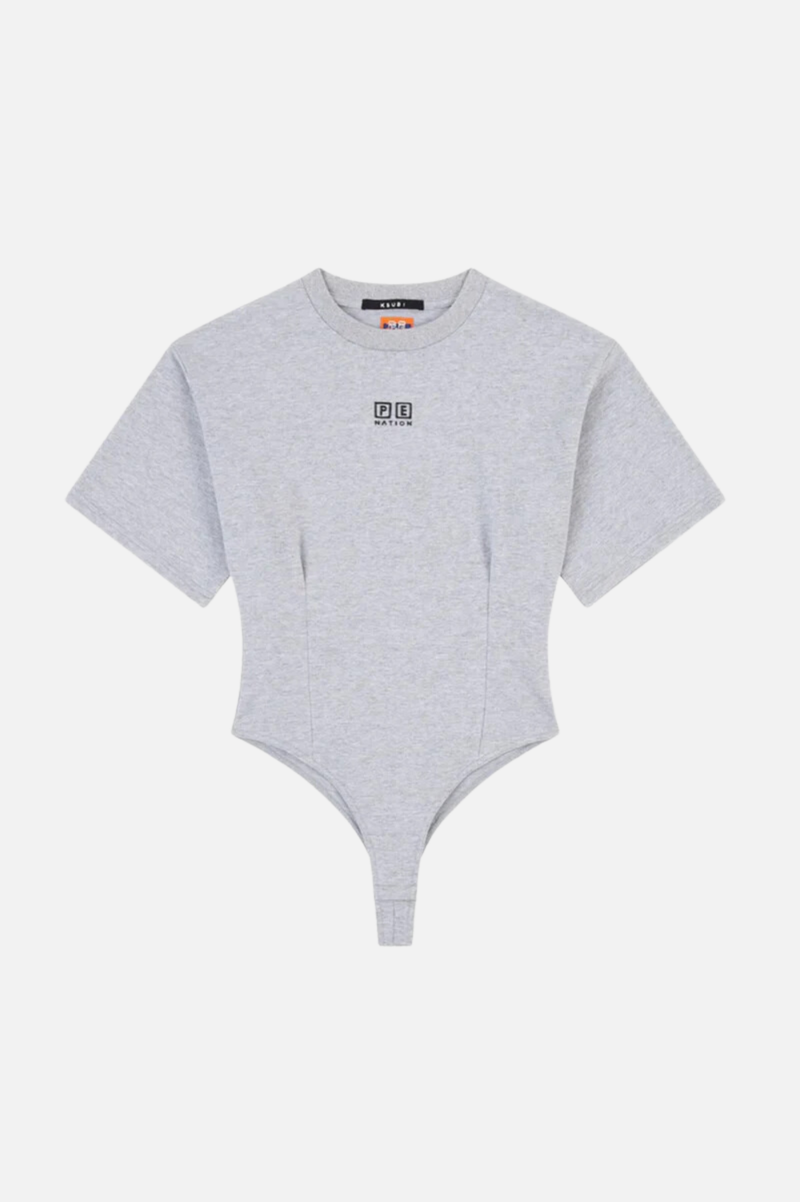 KSUBI X P.E NATION BODYSUIT GREY MARLE