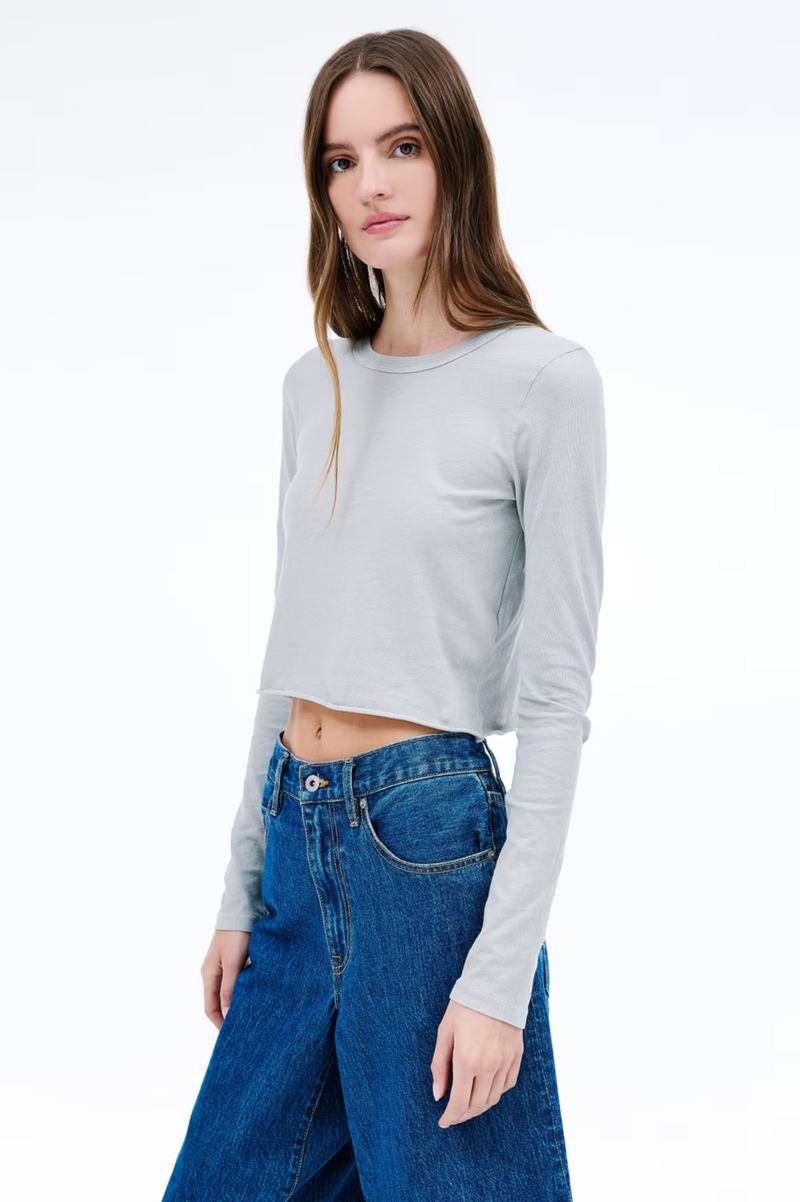 BABY LONG SLEEVE CROP TEE