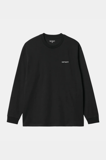 L/S SCRIPT EMBROIDERY T-SHIRT