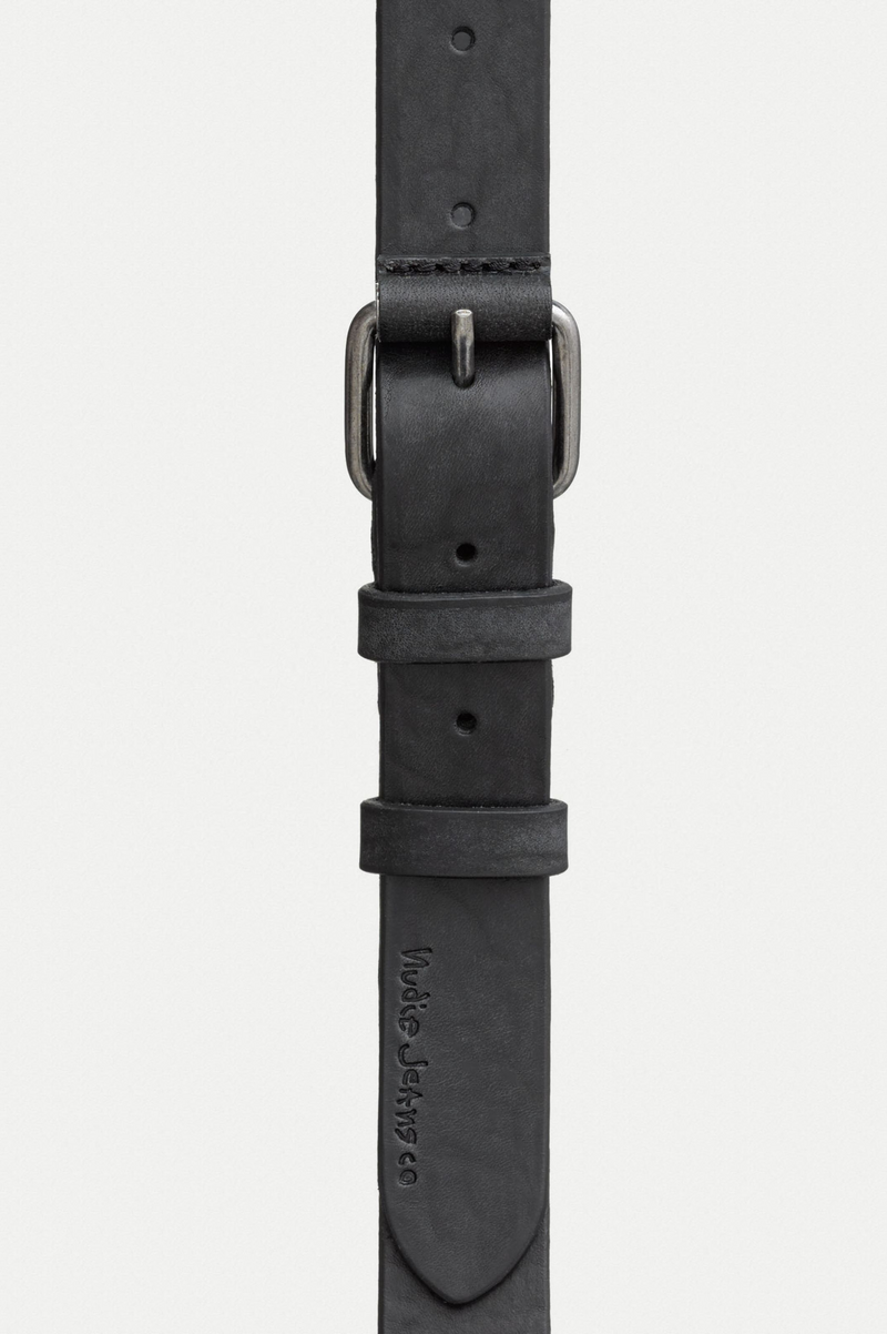 DWAYNE LEATHER BELT BLACK