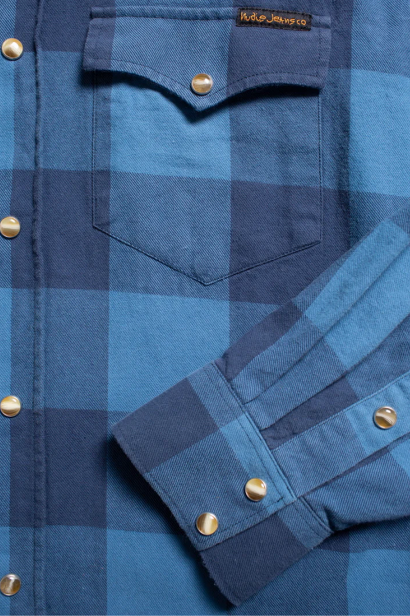 GEORGE FLANNEL BLUE