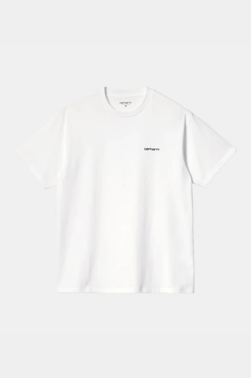 S/S SCRIPT EMBROIDERY T-SHIRT