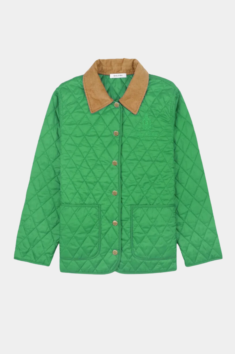 VENDOME QUILTED JACKET VERDE/TAN